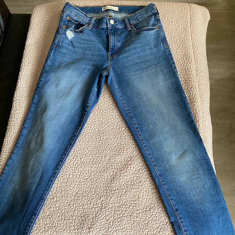 GAP Real Straight destructed jeans